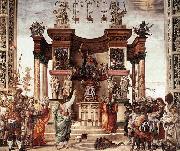 LIPPI, Filippino St Philip Driving the Dragon from the Temple of Hieropolis oil painting reproduction